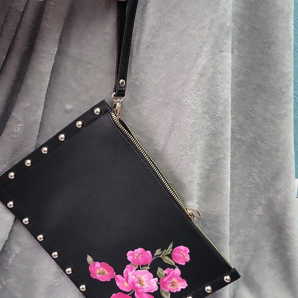 White House Black market Floral clutch
